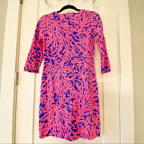 Lilly Pulitzer V Neck Long Sleeve Pink Dress XXS - Picture 2 of 3